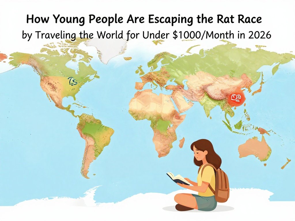 How Young People Are Escaping the Rat Race by Traveling the World for Under $1000/Month in 2026